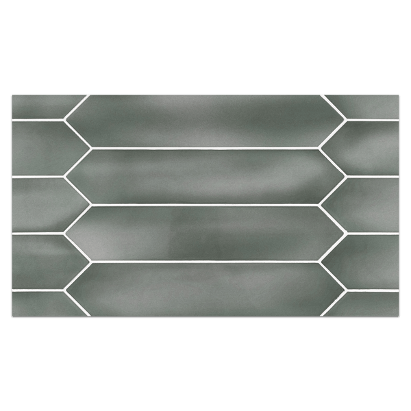 Optics Board Collection - CTB220 - Optics Jade 2.6" x 13" Picket Glossy Board - Elon Tile