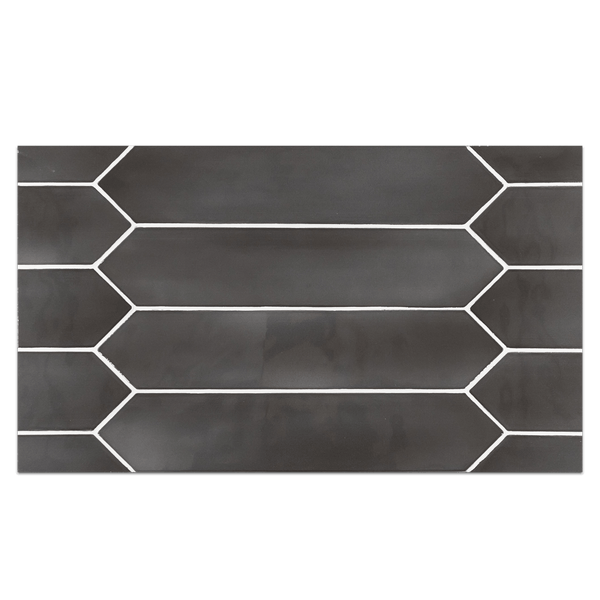 Optics Board Collection - CTB260 - Optics Anthracite 2.6" x 13" Picket Glossy Board - Elon Tile