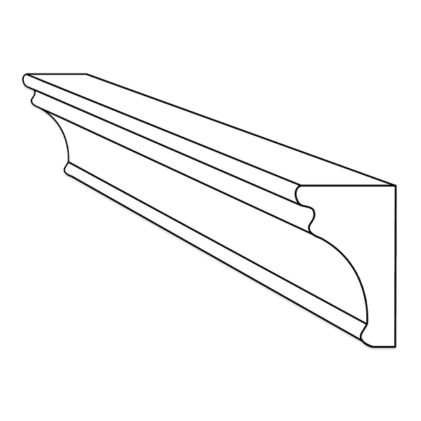 Moldura Capital Bianco Oro Pulida
