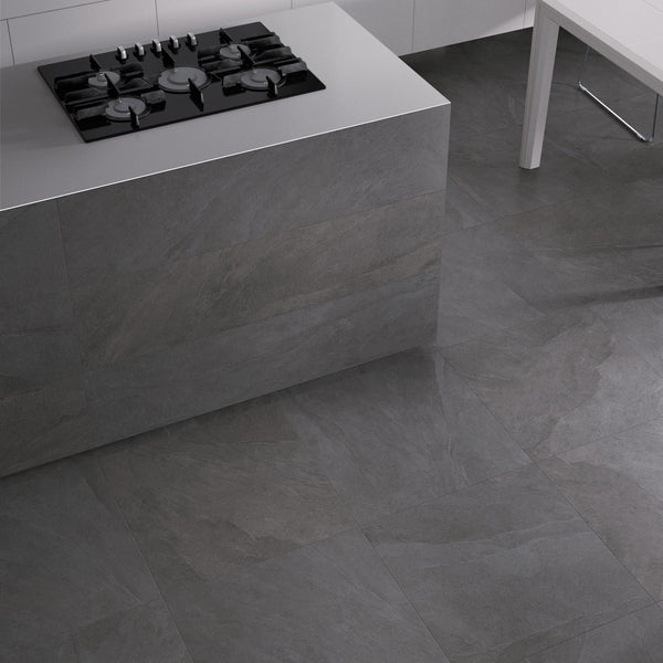Ecostone Coal 24" x 48" Porcelain