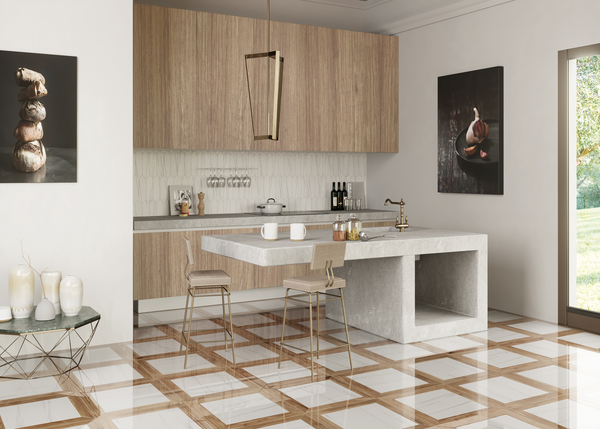 Dolomite Square Porcelain 19"x19" Semi Polished - Elon Tile