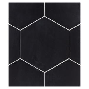 Hexagon Porcelain Board Collection - HPB102 - Versalles Black 8" Hexagon Board - Elon Tile