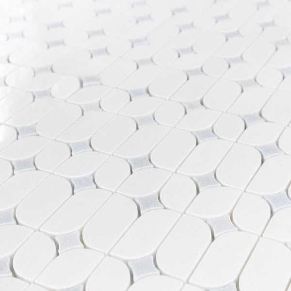 Starlight White Thassos with Blue Celeste Star Polished - Elon Tile