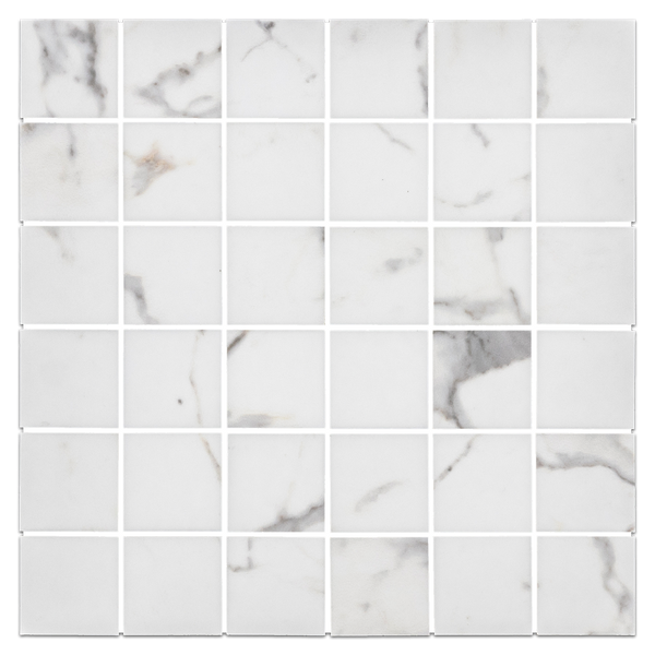 **STOCK LIMITADO** Nuance Calacatta 2" x 2" Semipulido