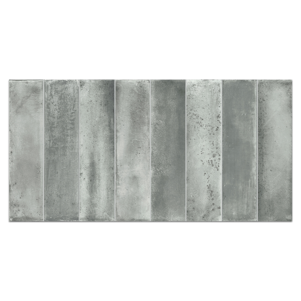 Porcelana brillante Timeless Grey de 12" x 24"