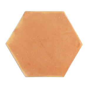 Saltillo Terra Cota 12" Hexagon Clear Semi Gloss - Elon Tile