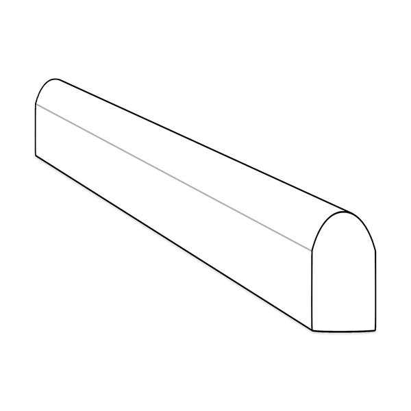 White Thassos Micro Pencil Molding Honed