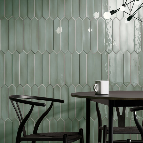 Optics Jade 2.6" x 13" Picket Glossy - Elon Tile