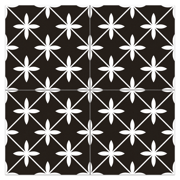 Barcelona Star Black 18" x 18"