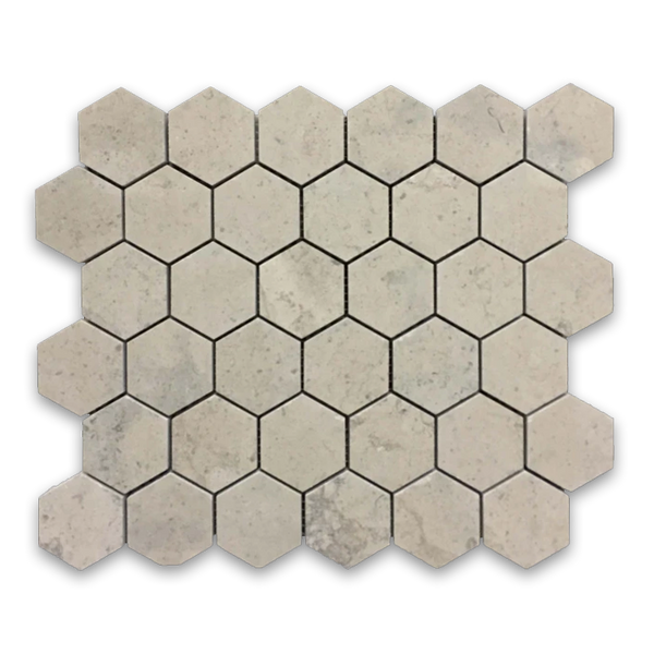 **LIMITED STOCK** Ville Sur Mer 2" Hexagon Mosaic Honed - Elon Tile
