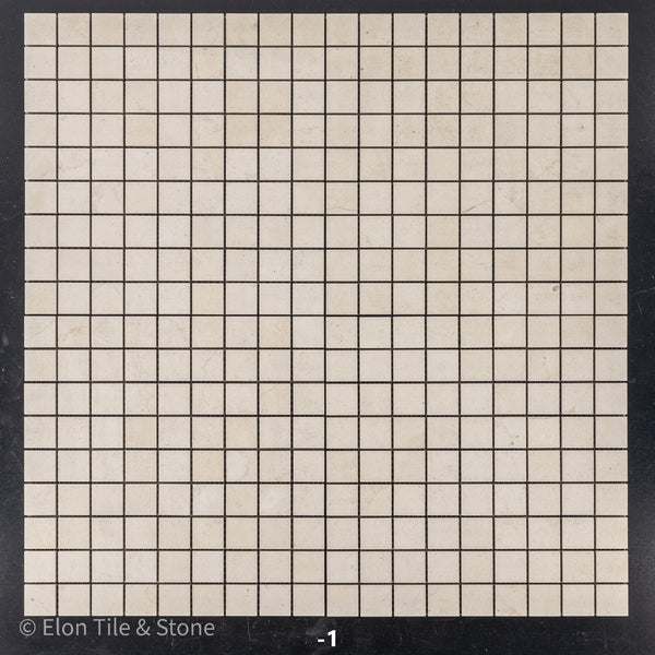 **LIMITED STOCK** Chateau De Sable 1 1/4" x 1 1/4" Square Mosaic Honed - Elon Tile & Stone