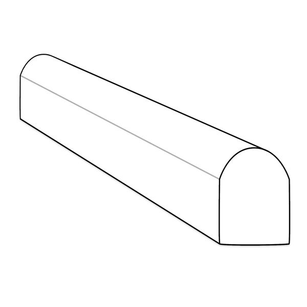 Royal White Pencil Molding Honed