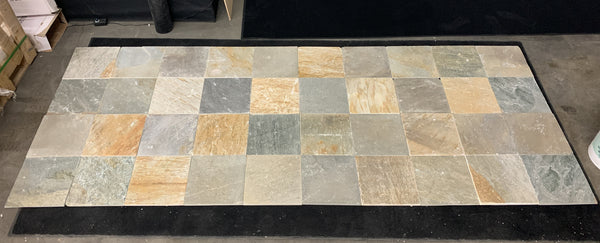 Golden Sand Quartzite 12" x 12" Cleft