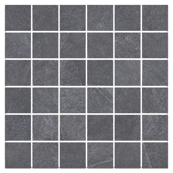 Ecostone Coal 2" x 2" Square Mosaic Porcelain