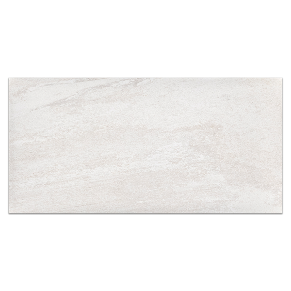 Porcelana Ecostone blanca de 12" x 24"