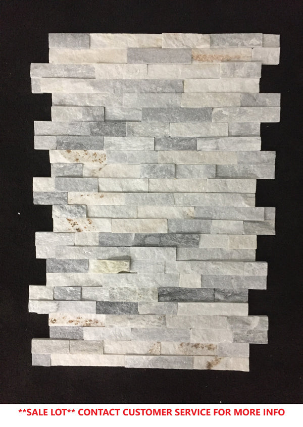 Silver Sky Interlocking Ledgestone Cleft
