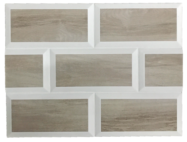 Tensta 2 Tone 4 "x 8" Beveled Matte Ceramic - Elon Tile