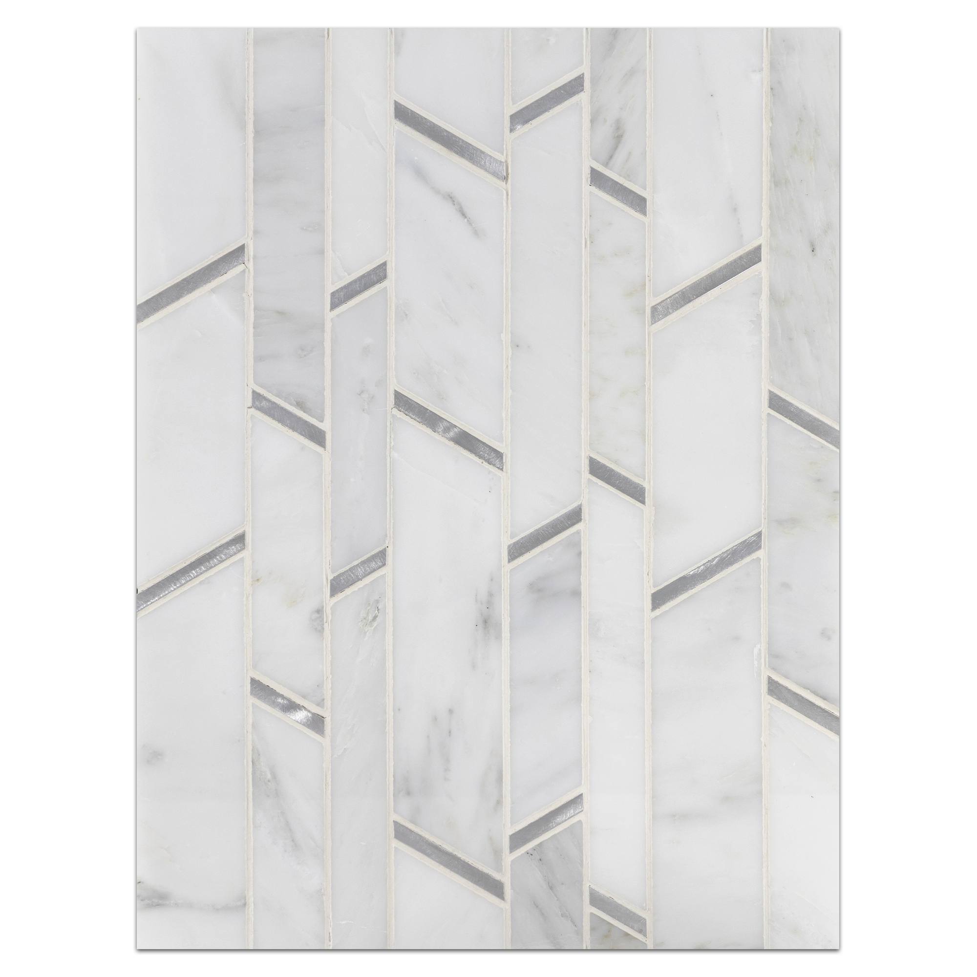 Tableros de mosaico de tiras aleatorias de aluminio
