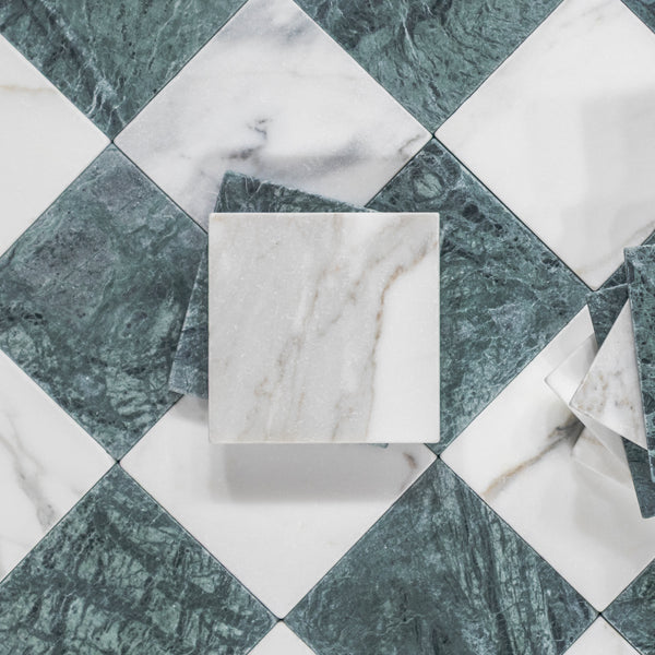 Calacatta Gold 4" x 4" Soft Tumbled