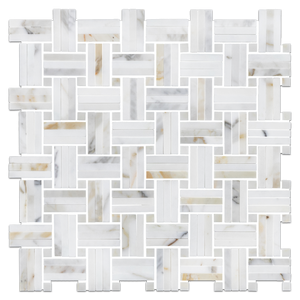 Calacatta Gold Tri-Weave with 3/8