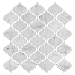 Mosaico de farol Bianco Carrara de 3