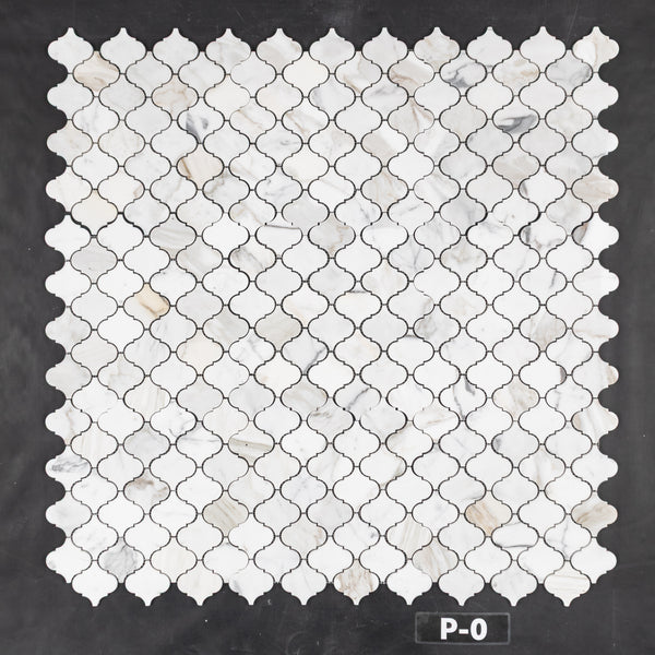 Calacatta Gold 3" Lantern Mosaic Polished - Elon Tile & Stone