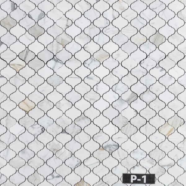 Calacatta Gold 3" Lantern Mosaic Polished
