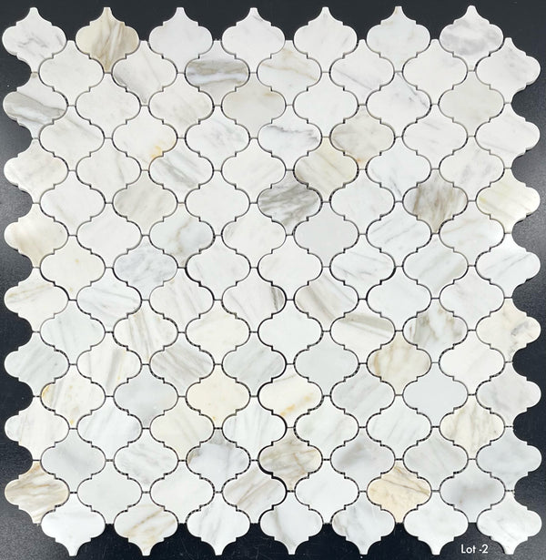 Calacatta Gold 3" Lantern Mosaic Polished
