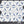 White Thassos Siena with Blue Celeste and Azul Porcelain Mosaic Polished