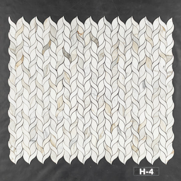Calacatta Gold Petal Mosaic Honed