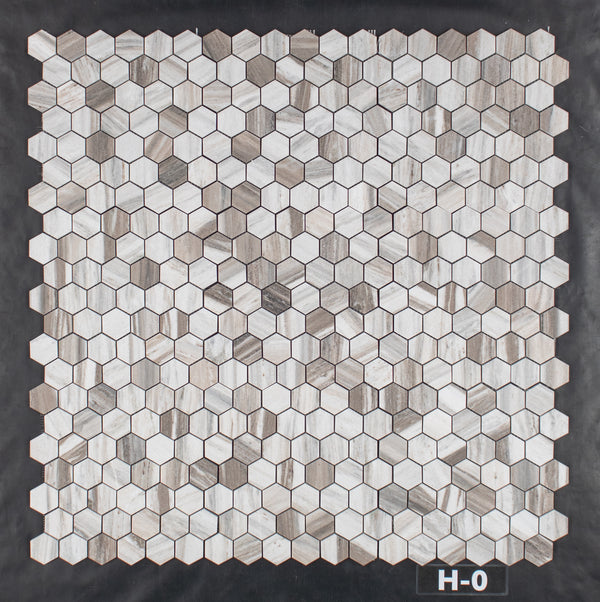Cinnamon Beige 2" Hexagon Mosaic Honed