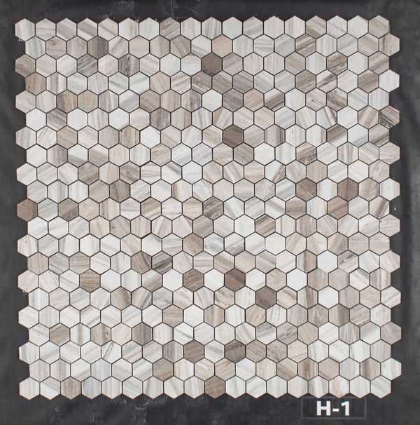 Cinnamon Beige 2" Hexagon Mosaic Honed