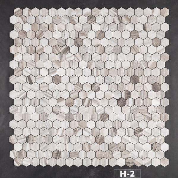 Cinnamon Beige 2" Hexagon Mosaic Honed