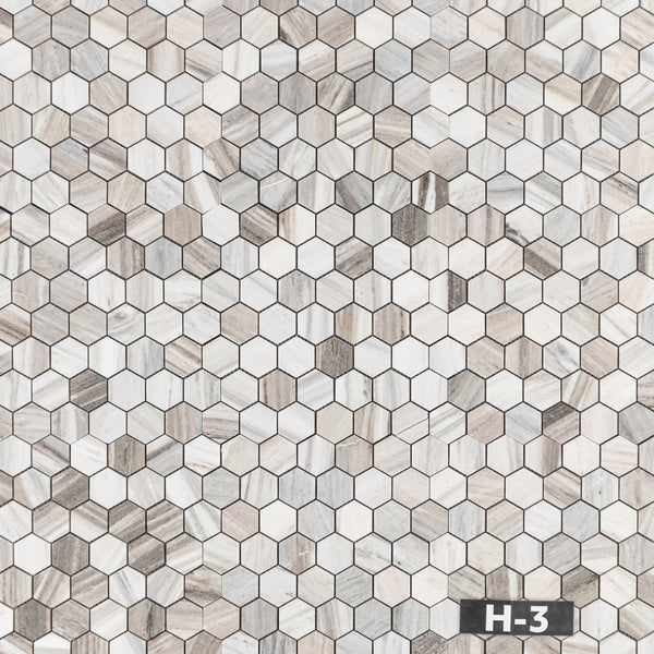 Cinnamon Beige 2" Hexagon Mosaic Honed