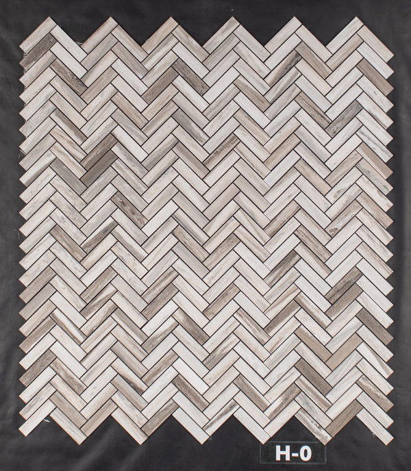 Cinnamon Beige 1" x 4" Herringbone Mosaic Honed