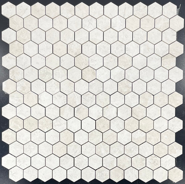 Alba Nova 2" Hexagon Mosaic Honed