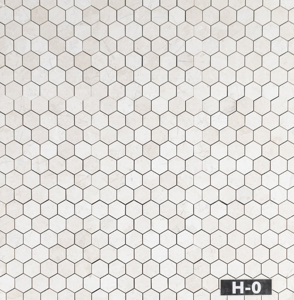 Alba Nova 2" Hexagon Mosaic Honed