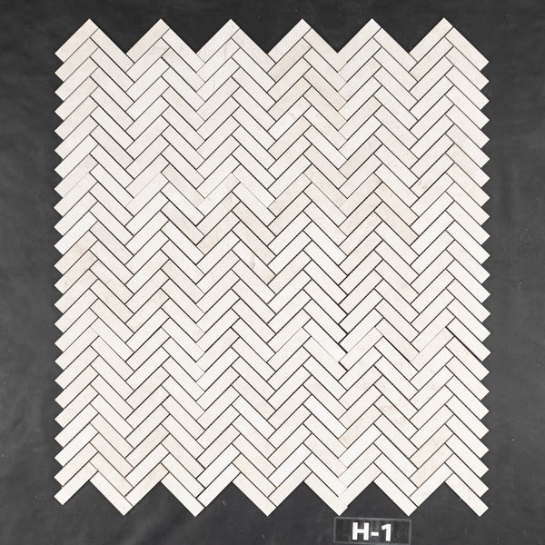 Alba Nova 1" x 4" Herringbone Mosaic Honed