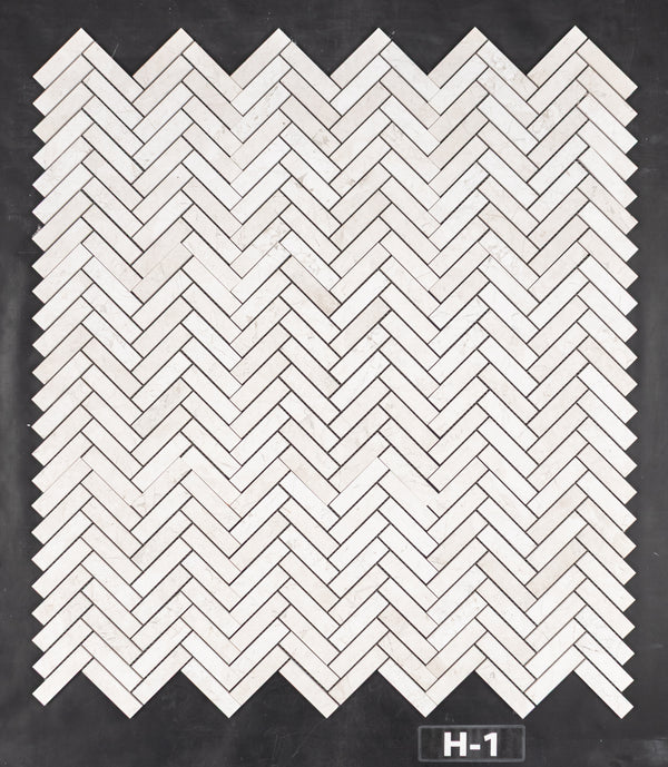 Alba Nova 1" x 4" Herringbone Mosaic Honed