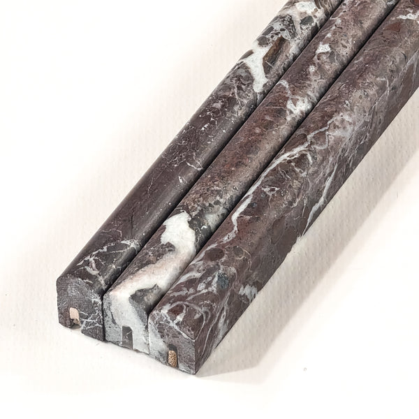 Rosso Levanto Micro Pencil Molding Honed