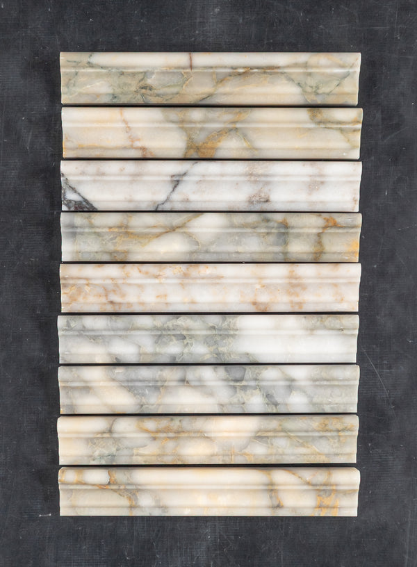 Calacatta Green Capital Molding Honed