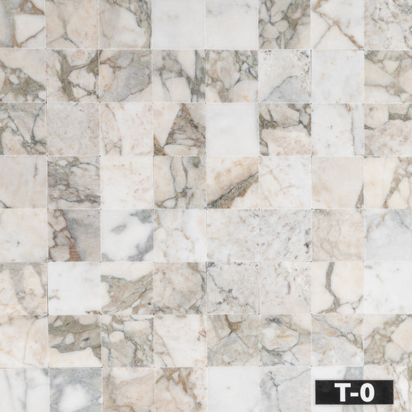 Calacatta Green 4" x 4" Soft Tumbled