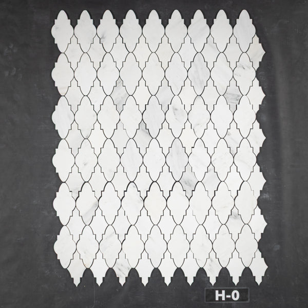 Pearl White Elisa Mosaic Honed