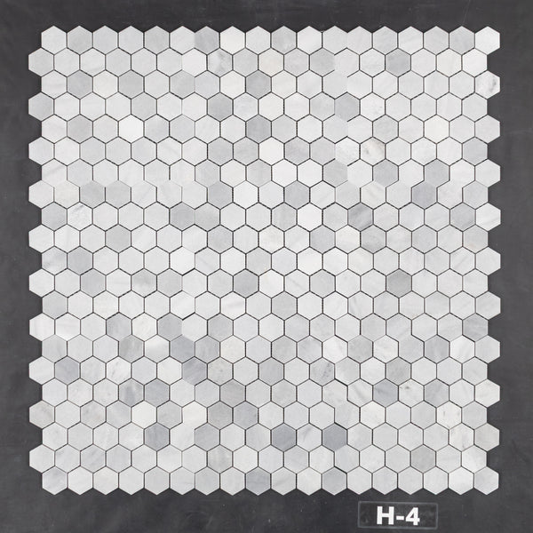 Blue Mist 2" Hexagon Mosaic Honed