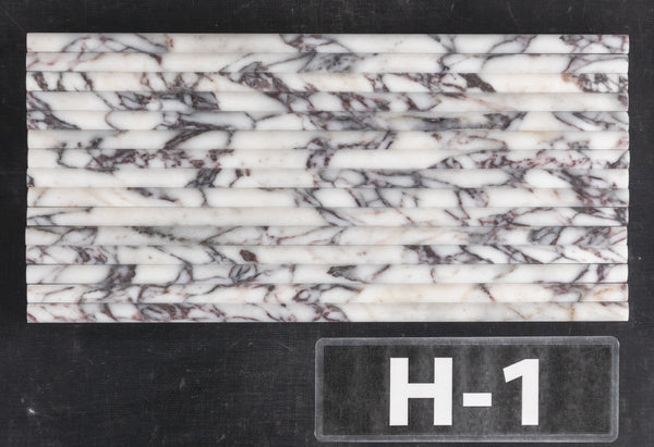 Bianco Violetta Micro Pencil Molding Honed