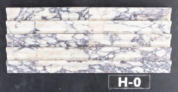 Bianco Violetta Capital Molding Honed