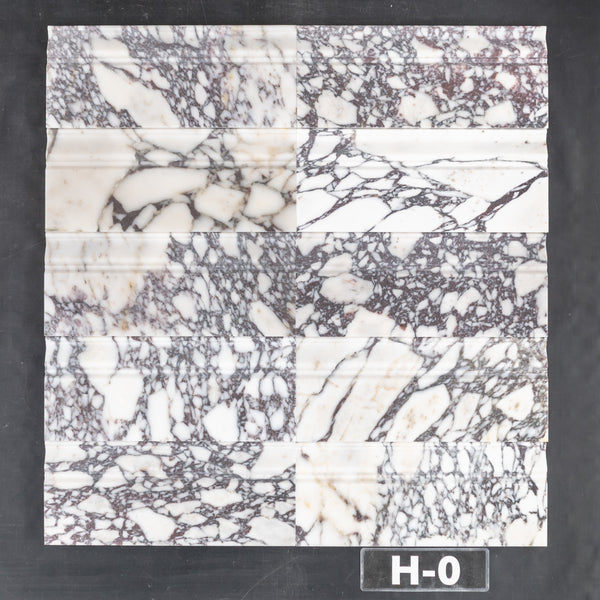 Bianco Violetta Base Molding Honed
