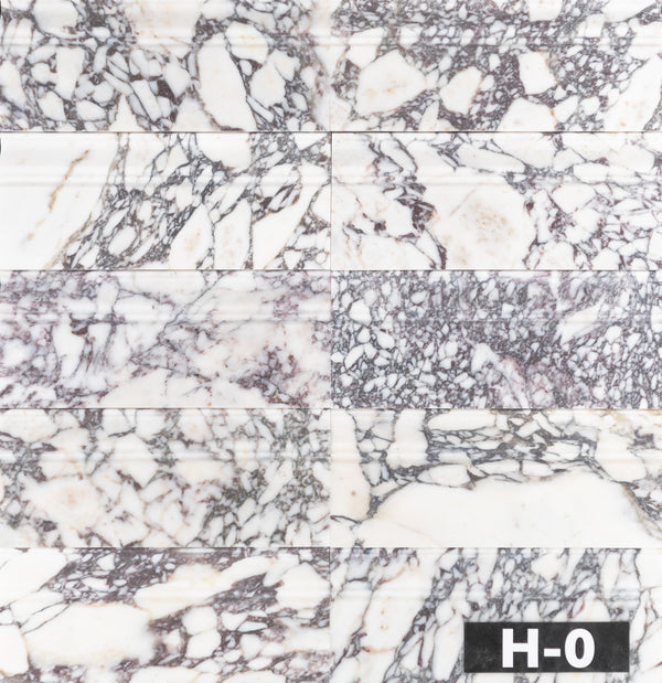 Bianco Violetta Base Molding Honed