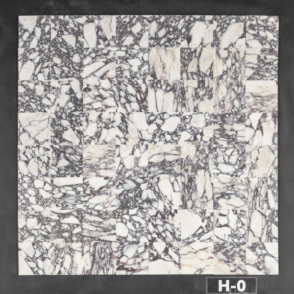 Bianco Violetta 4" x 4" Honed