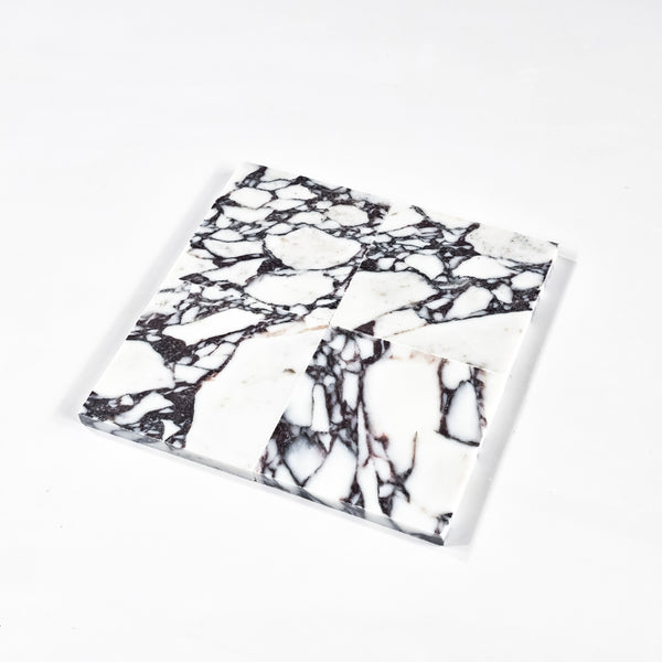 Bianco Violetta 4" x 4" Honed